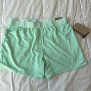 Seafoam Nike Girls Training Shorts